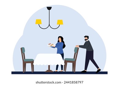 Coffee Shop Flat Illustration Design