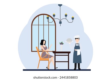 Coffee Shop Flat Illustration Design