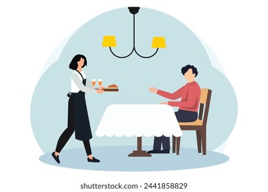 Coffee Shop Flat Illustration Design