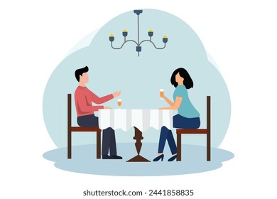 Coffee Shop Flat Illustration Design