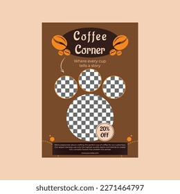 Coffee Shop Flyer Vorlagendesign