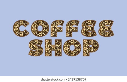 Coffee Shop Hand Drawn Logo Template.  Logo Coffee Shop.