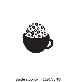 Coffee shop icon logo design vector template illustration