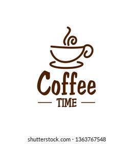 coffee shop icon symbol logo template. vintage coffee shop logo design