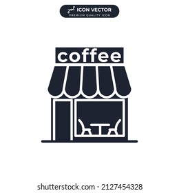 coffee shop icon symbol template for graphic and web design collection logo vector illustration
