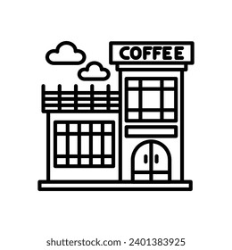 Kaffeeshop Symbol in Vektorgrafik. Illustration