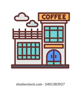 Kaffeeshop Symbol in Vektorgrafik. Illustration