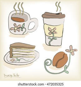 coffee shop icon, vector illustration