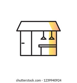 coffee shop icon vector. coffee icon with shadow style