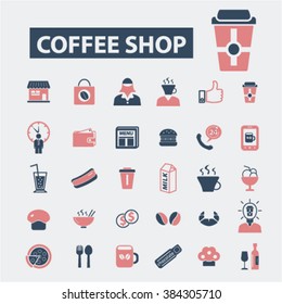 coffee shop icons
