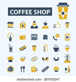 coffee shop icons
