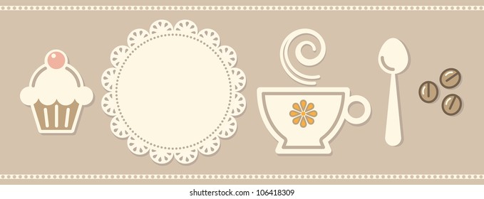 Coffee shop icons set