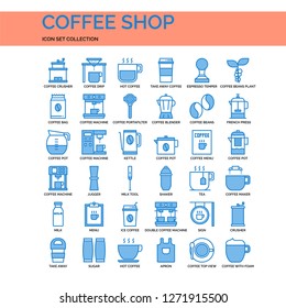 Coffee Shop Icons Set. UI Pixel Perfect Well-crafted Vector Thin Line Icons. The illustrations are a vector.