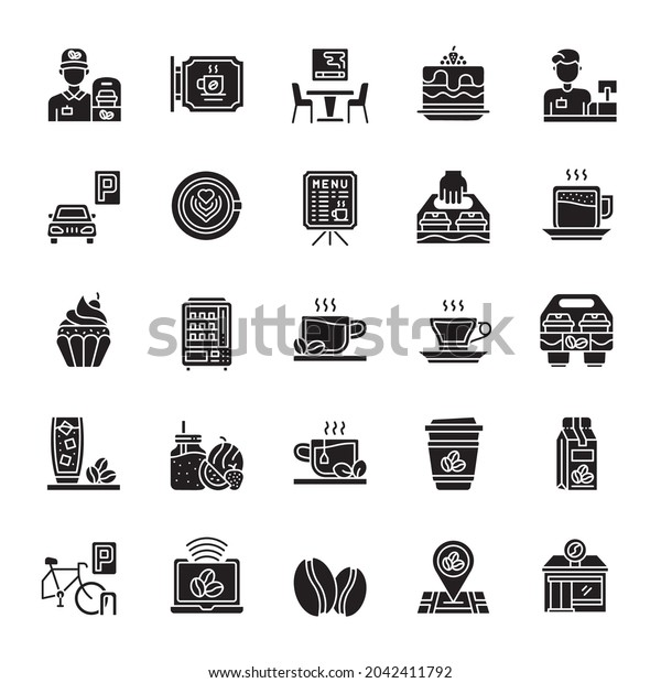 Coffee Shop\
icons symbol set with flat color style. Contains such Icons as\
taxes, cut tax, finance, wallet, budget, book, secure, banking,\
value and more. Isolated on white\
background.