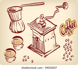 Coffee shop illustration