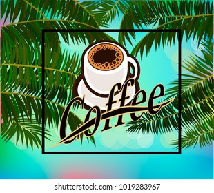coffee shop illustration design elements vintage vector