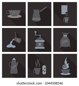coffee shop illustration design elements vintage vector