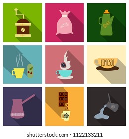 coffee shop illustration design elements vintage vector