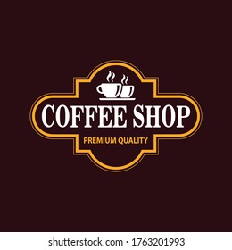 coffee shop illustration design elements vintage vector