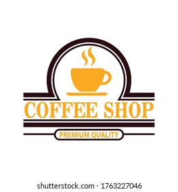coffee shop illustration design elements vintage vector