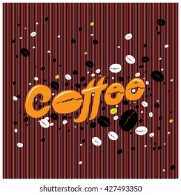 coffee shop illustration design elements vintage vector