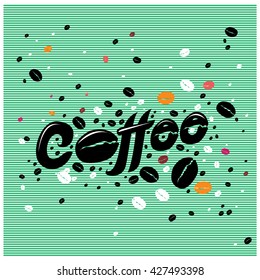 coffee shop illustration design elements vintage vector