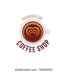 coffee shop illustration design elements vintage vector