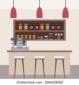 Coffee Shop Interior Stock Vector (Royalty Free) 1046258500 | Shutterstock