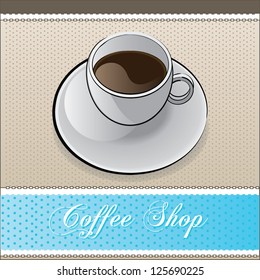 coffee shop invitation card