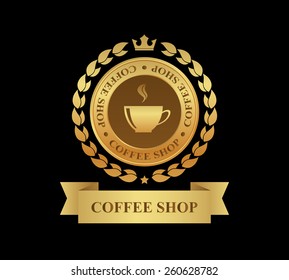 coffee shop label design