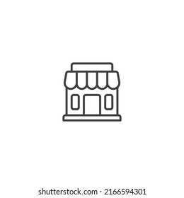 Coffee shop line icon. linear style sign for mobile concept and web design. Outline vector icon. Symbol, logo illustration. Vector graphic