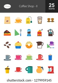 Coffee Shop Line Icons