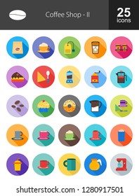 Coffee Shop Line Icons