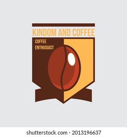 Coffee Shop Logo, Badge and Label Design. Cup, beans, cafe vintage style retro object vector illustration.