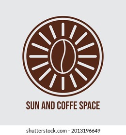 Coffee Shop Logo, Badge and Label Design. Cup, beans, cafe vintage style retro object vector illustration.