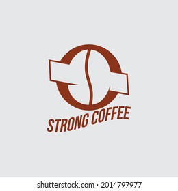 Coffee Shop Logo, Badge and Label Design. Cup, beans, cafe vintage style retro object vector illustration.