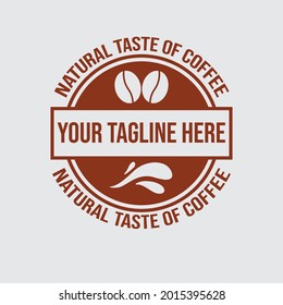 Coffee Shop Logo, Badge and Label Design. Cup, beans, cafe vintage style retro object vector illustration.