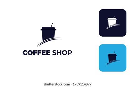 coffee shop logo , cafe logo or for  design mug or cup your brand