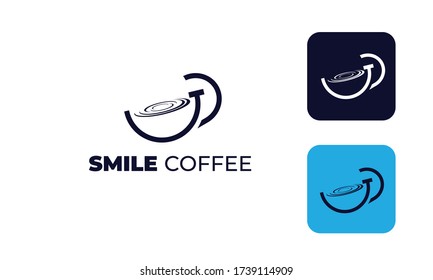 coffee shop logo , cafe logo or for  design mug or cup your brand