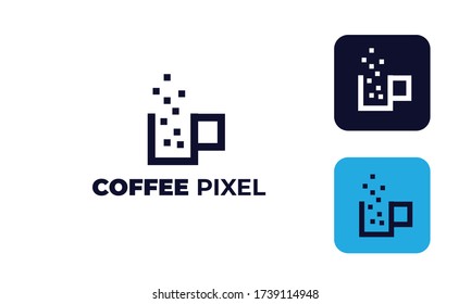 coffee shop logo , cafe logo or for  design mug or cup your brand