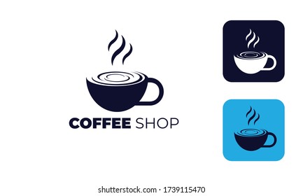 coffee shop logo, cafe logo or for design mug or cup your brand