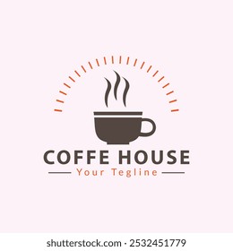 Coffee Shop logo, Cafe, Restaurant  Logo Design Inspiration Vector, vintage coffee cafe logo design for coffee shop, Coffee house logo design, mug icon. Food.