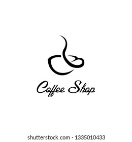 coffee shop logo concept