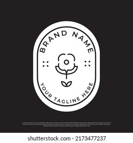 Coffee shop logo design. Black and white. Logo template. Vector illustrations template. Logo design. Coffee flower and beans. Coffee icons. Coffee beans, Flower. Round. leaves. Outline