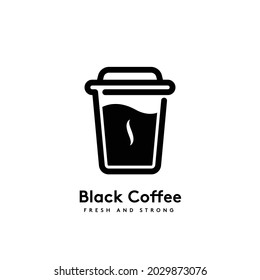 coffee shop logo design - dark coffee