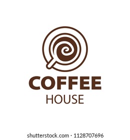 Coffee Shop Logo Design Element in Vintage Style for Logotype, Label, Badge and other design. Bean retro vector illustration.