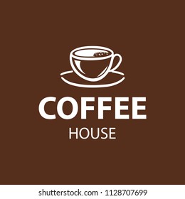 Coffee Shop Logo Design Element in Vintage Style for Logotype, Label, Badge and other design. Bean retro vector illustration.