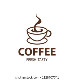 Coffee Shop Logo Design Element in Vintage Style for Logotype, Label, Badge and other design. Bean retro vector illustration.