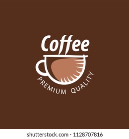 Coffee Shop Logo Design Element in Vintage Style for Logotype, Label, Badge and other design. Bean retro vector illustration.