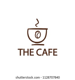 Coffee Shop Logo Design Element in Vintage Style for Logotype, Label, Badge and other design. Bean retro vector illustration.
